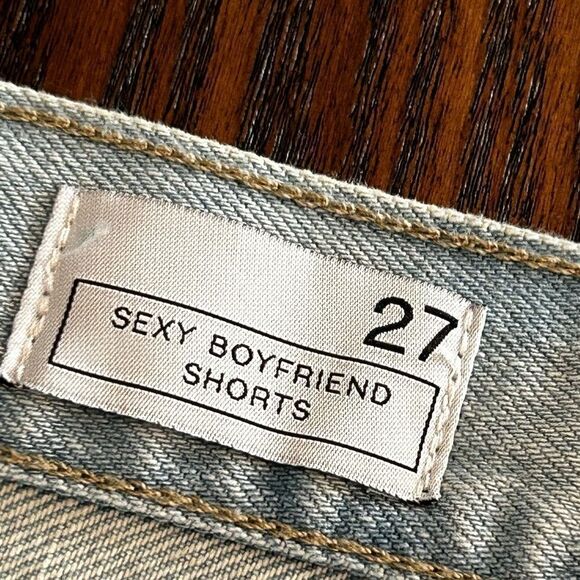 Gap 1969 Sexy‎ Boyfriend Denim Jean Shorts 27P bleached vintage blue 70s 60s NWT - Picture 5 of 15